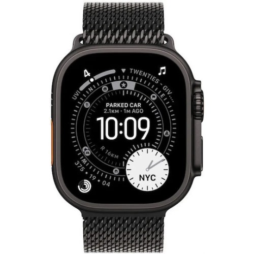 SMARTWATCH APPLE ULTRA 3 GPS BLACK TITANIUM CASE 49mm (MF1T4QR/A) BLACK TITANIUM MILANESE LOOP-LARGE